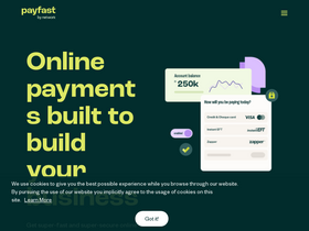 'badisatrio.payfast.co.za' screenshot