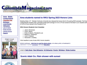 'columbiamagazine.com' screenshot