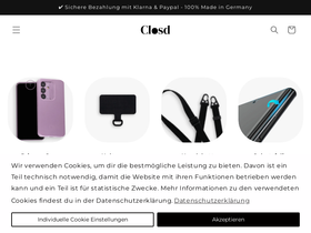 Closd Kunststoffprodukte GmbH homepage screenshot
