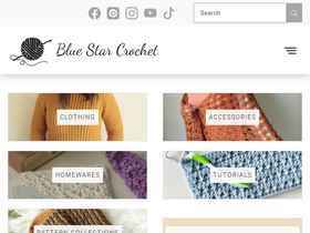 'bluestarcrochet.com' screenshot