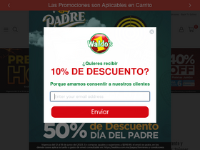 'waldos.com.mx' screenshot