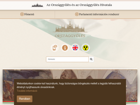 'parlament.hu' screenshot