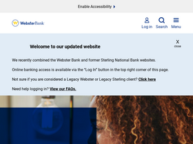 'websterbank.com' screenshot