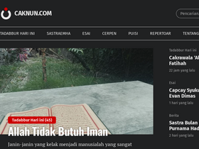 'caknun.com' screenshot