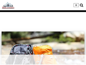 'thehikingauthority.com' screenshot