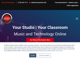'aimm.edu' screenshot