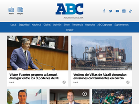 'abcnoticias.mx' screenshot