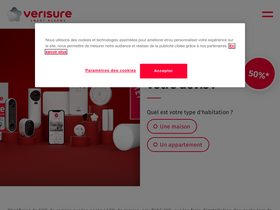 'verisure.be' screenshot