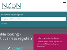 'nzbn.govt.nz' screenshot