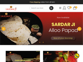 Sardarji Papad Wale.In website screenshot