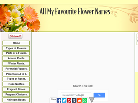 'all-my-favourite-flower-names.com' screenshot