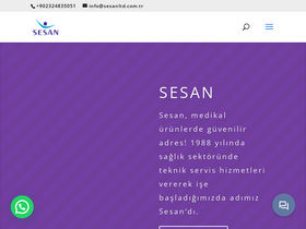 'sesanltd.com.tr' screenshot
