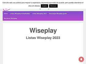 'listaswiseplay.com' screenshot