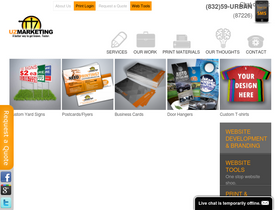 'uzmarketing.com' screenshot