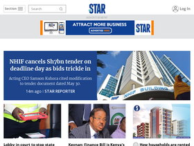 'the-star.co.ke' screenshot