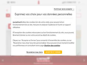 'lalettrea.fr' screenshot