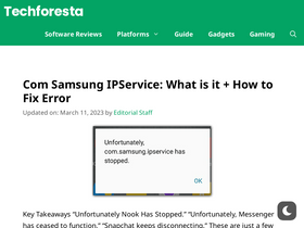 'techforesta.com' screenshot