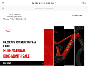 'carsoncitybikeshop.com' screenshot