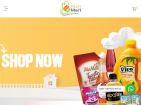 Six B Mart homepage screenshot