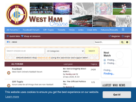 'westhamonline.net' screenshot