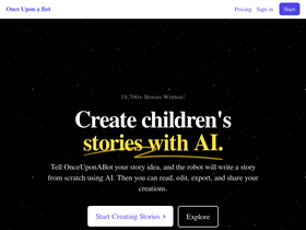 'onceuponabot.com' screenshot