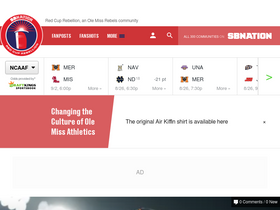 'redcuprebellion.com' screenshot