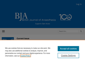 'bjanaesthesia.org.uk' screenshot