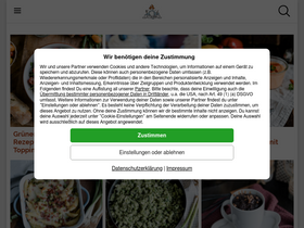 'diekuechebrennt.de' screenshot