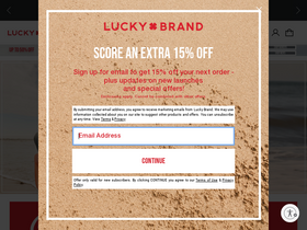 'luckybrand.com' screenshot