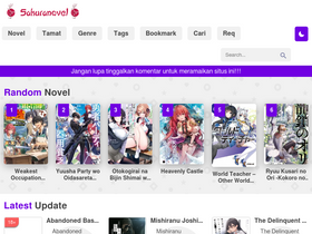 'sakuranovel.id' screenshot