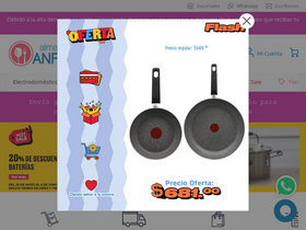 'almacenesanfora.com' screenshot