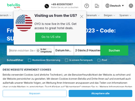 'belvilla.de' screenshot