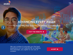'axiata.com' screenshot