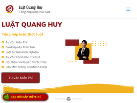 'luatquanghuy.edu.vn' screenshot
