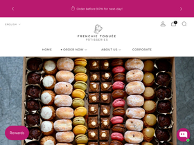 frenchietoquee.com homepage screenshot