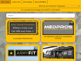 'akoffline.us' screenshot