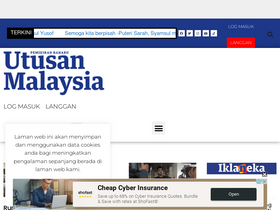 'utusan.com.my' screenshot