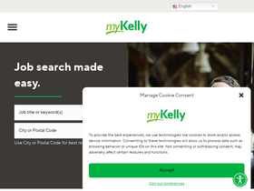'mykellyjobs.com' screenshot