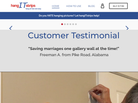 hangitstrips.com homepage screenshot