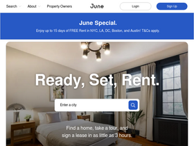 'junehomes.com' screenshot