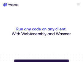 'wasmer.io' screenshot