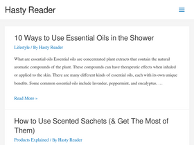 'hastyreader.com' screenshot