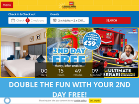 'legolandholidays.co.uk' screenshot