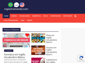 'inglestreinando.com' screenshot
