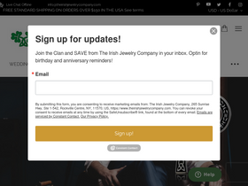 'theirishjewelrycompany.com' screenshot