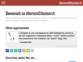 'aforismicitazioni.it' screenshot