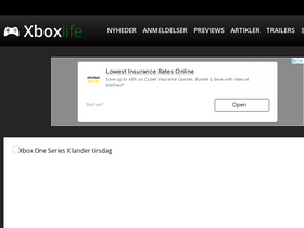 'xboxlife.dk' screenshot
