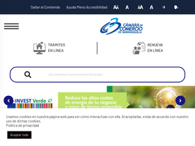 'camarabaq.org.co' screenshot
