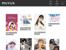 'muvus.jp' screenshot