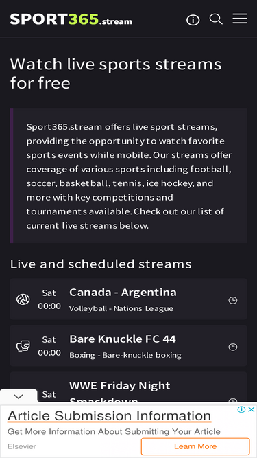 365 live streaming online football